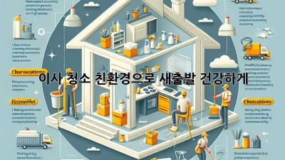 이사 청소: 친환경으로 새출발, 건강하게!
